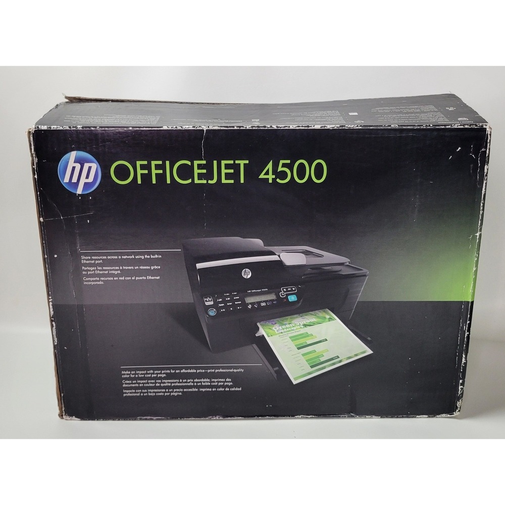 HP Officejet 4500 G510g All-in-One Color Inkjet Printer Scanner Copy Fax CB867A